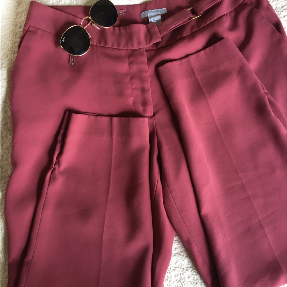 Coral Trousers | Size 8 | H&M